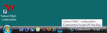 Desktop and Quick Launch shortcuts
